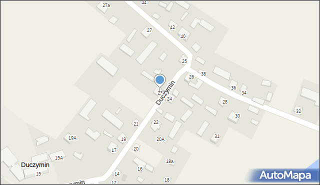 Duczymin, Duczymin, 23, mapa Duczymin