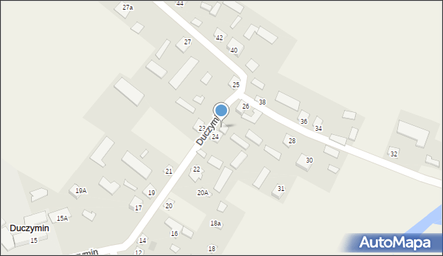 Duczymin, Duczymin, 24a, mapa Duczymin