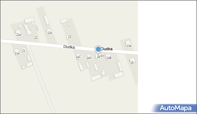 Dudka, Dudka, 24, mapa Dudka