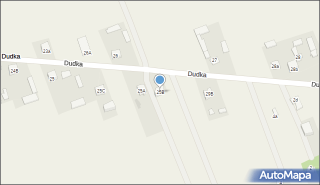 Dudka, Dudka, 25B, mapa Dudka