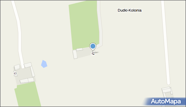 Dudki, Dudki, 42, mapa Dudki