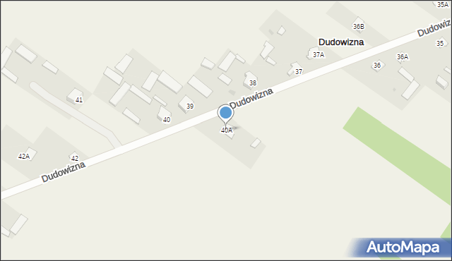 Dudowizna, Dudowizna, 40A, mapa Dudowizna