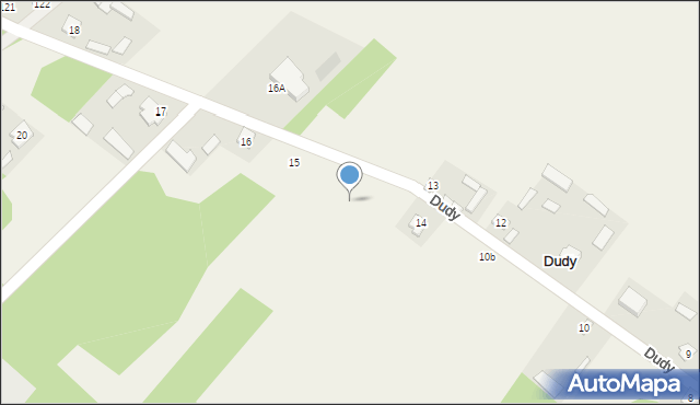 Dudy, Dudy, 14b, mapa Dudy