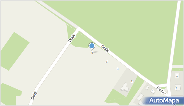 Dudy, Dudy, 5, mapa Dudy