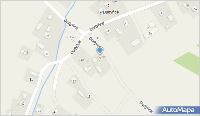 Dudyńce, Dudyńce, 9, mapa Dudyńce