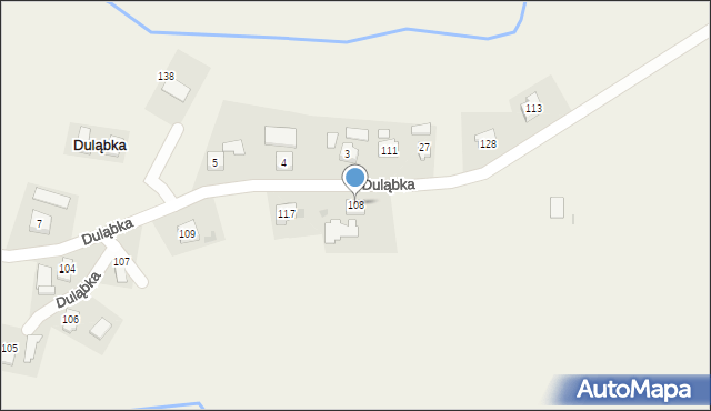 Duląbka, Duląbka, 108, mapa Duląbka