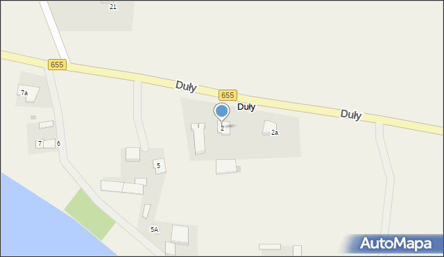 Duły, Duły, 2, mapa Duły