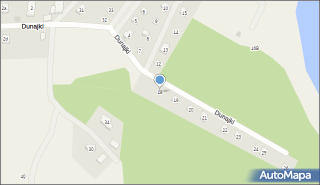 Dunajki, Dunajki, 18, mapa Dunajki