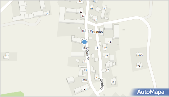Dunino, Dunino, 19A, mapa Dunino