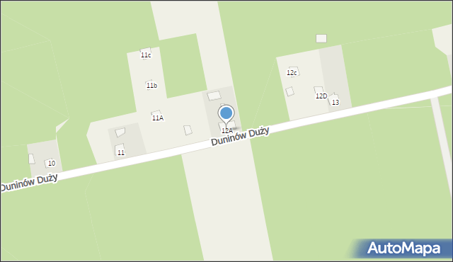 Duninów Duży, Duninów Duży, 12A, mapa Duninów Duży