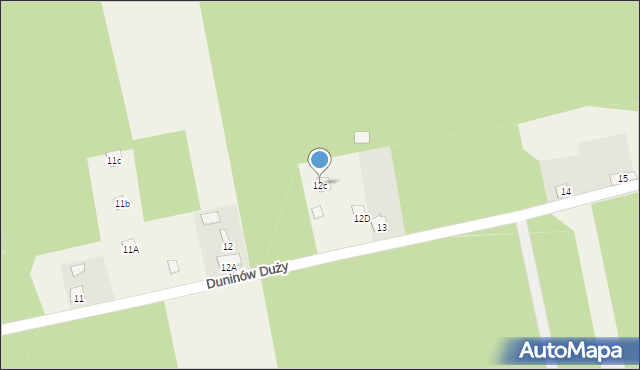 Duninów Duży, Duninów Duży, 12c, mapa Duninów Duży