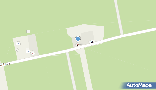 Duninów Duży, Duninów Duży, 14, mapa Duninów Duży