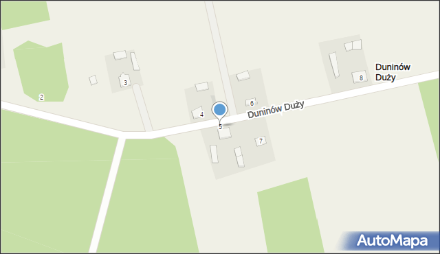 Duninów Duży, Duninów Duży, 5, mapa Duninów Duży