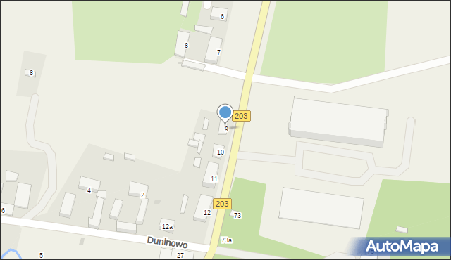 Duninowo, Duninowo, 9, mapa Duninowo