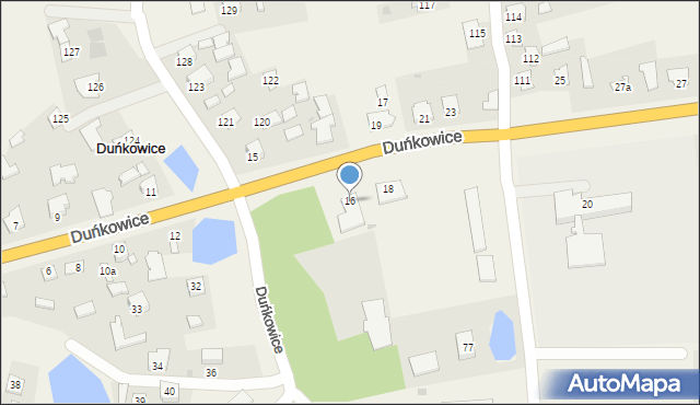 Duńkowice, Duńkowice, 16, mapa Duńkowice