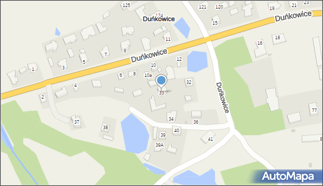 Duńkowice, Duńkowice, 33, mapa Duńkowice