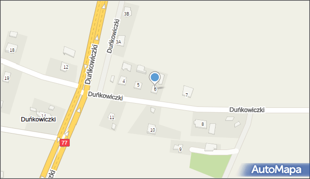 Duńkowiczki, Duńkowiczki, 6, mapa Duńkowiczki