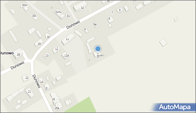Dunowo, Dunowo, 10, mapa Dunowo