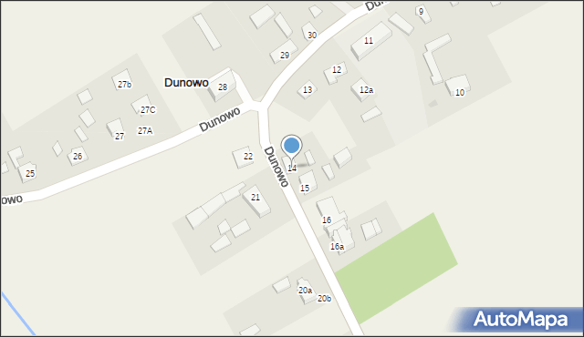 Dunowo, Dunowo, 14, mapa Dunowo