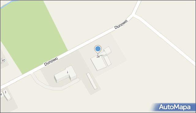 Dunowo, Dunowo, 1a, mapa Dunowo