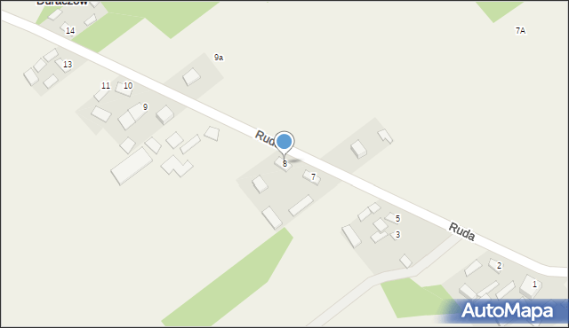 Duraczów, Duraczów, 8, mapa Duraczów
