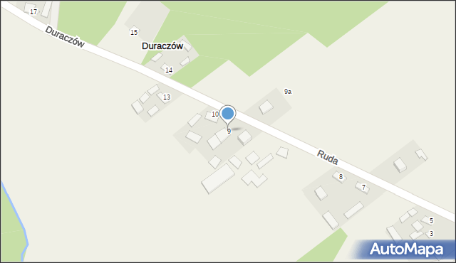 Duraczów, Duraczów, 9, mapa Duraczów