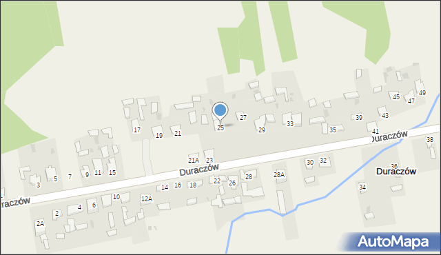 Duraczów, Duraczów, 25, mapa Duraczów