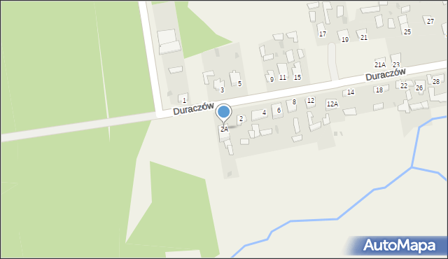 Duraczów, Duraczów, 2A, mapa Duraczów