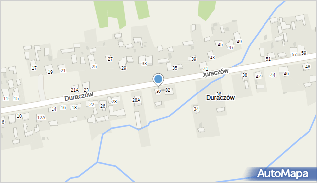 Duraczów, Duraczów, 30, mapa Duraczów
