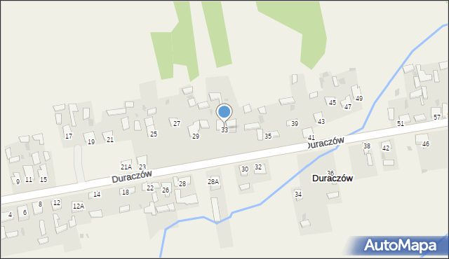 Duraczów, Duraczów, 33, mapa Duraczów