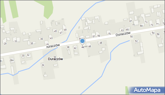 Duraczów, Duraczów, 44, mapa Duraczów