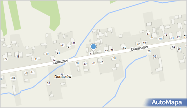 Duraczów, Duraczów, 53, mapa Duraczów