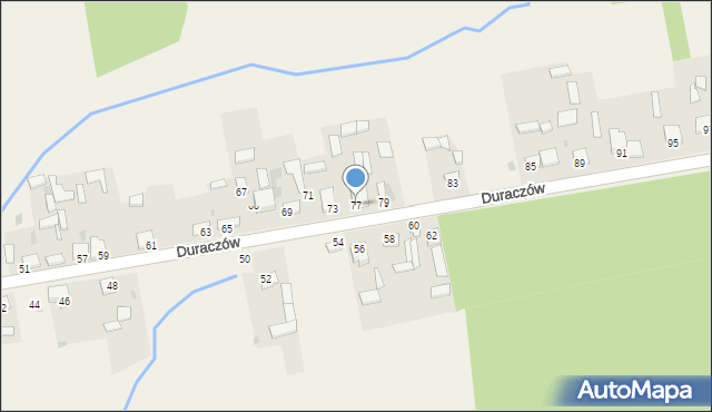Duraczów, Duraczów, 77, mapa Duraczów
