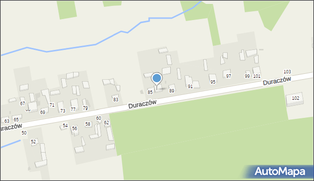 Duraczów, Duraczów, 87, mapa Duraczów