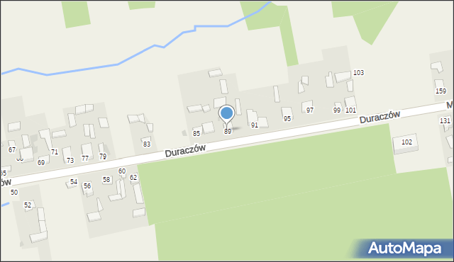 Duraczów, Duraczów, 89, mapa Duraczów
