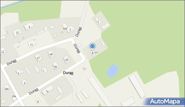 Durąg, Durąg, 6, mapa Durąg