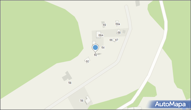 Durąg, Durąg, 62, mapa Durąg