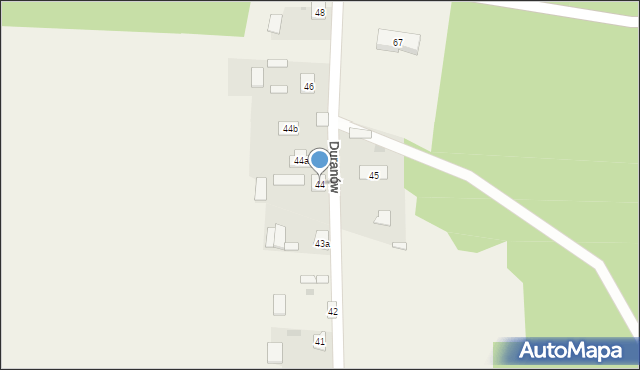Duranów, Duranów, 44, mapa Duranów
