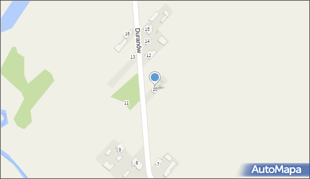 Duranów, Duranów, 10, mapa Duranów