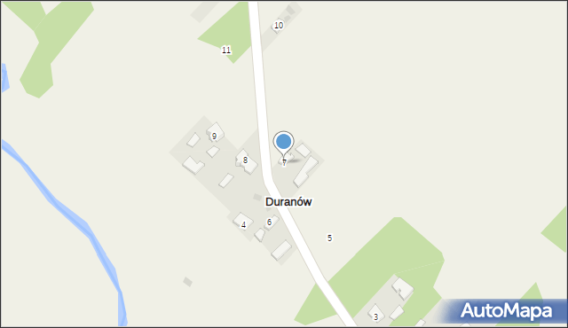 Duranów, Duranów, 7, mapa Duranów
