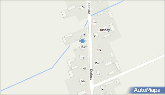 Durlasy, Durlasy, 46A, mapa Durlasy