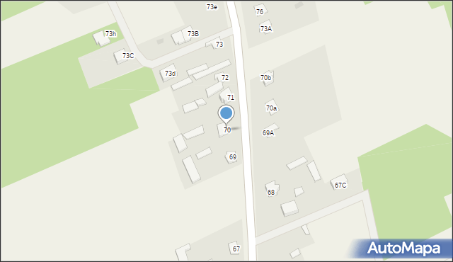 Durlasy, Durlasy, 70, mapa Durlasy