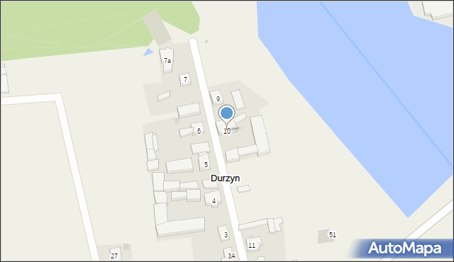 Durzyn, Durzyn, 10, mapa Durzyn