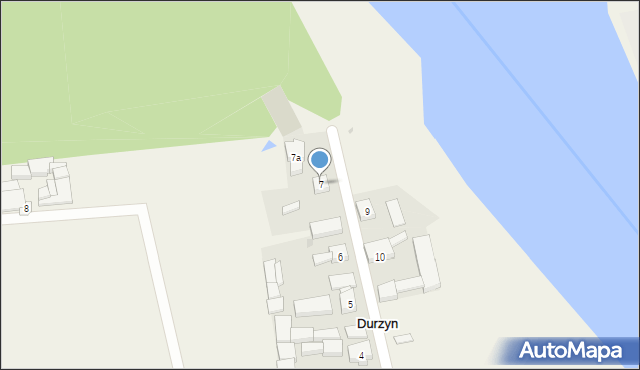 Durzyn, Durzyn, 7, mapa Durzyn