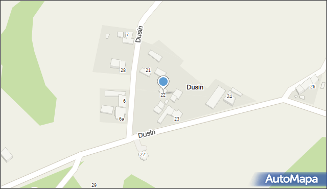 Dusin, Dusin, 22, mapa Dusin