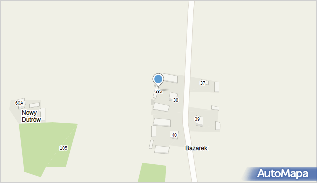 Dutrów, Dutrów, 38a, mapa Dutrów