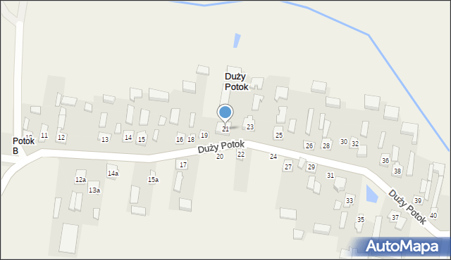 Duży Potok, Duży Potok, 21, mapa Duży Potok