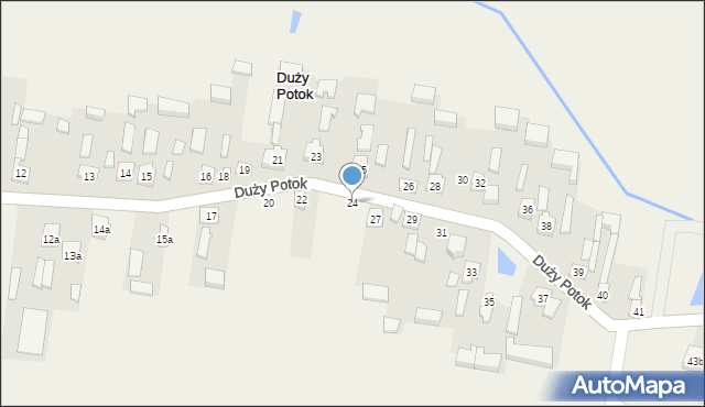 Duży Potok, Duży Potok, 24, mapa Duży Potok