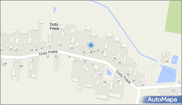 Duży Potok, Duży Potok, 28, mapa Duży Potok