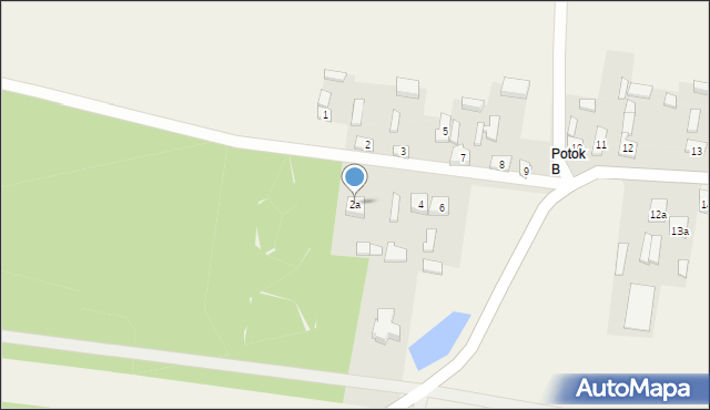 Duży Potok, Duży Potok, 2a, mapa Duży Potok